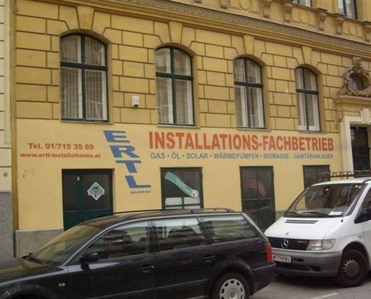 Firmenfassade von ERTL Installationen in [zip[ Wien